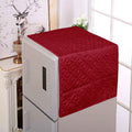 Ultrasonic Quilted Fridge Cover with Side Pockets-Maroon color