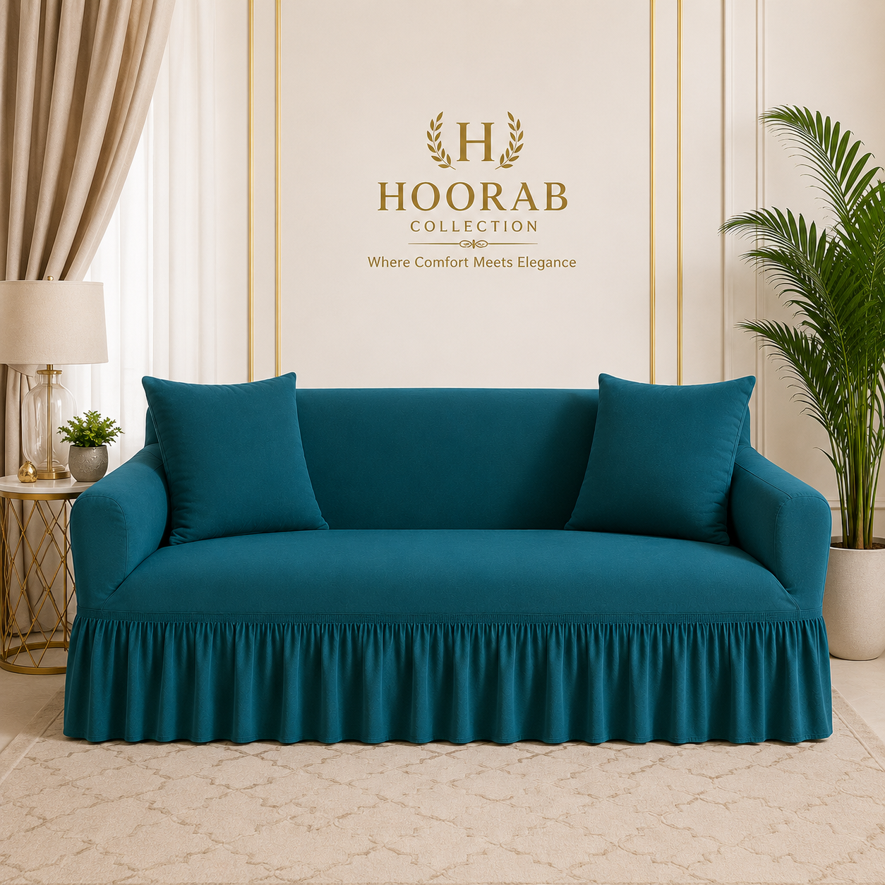 Hoorab Collection  5 seater Turkish Sofa Cover-all color