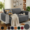 Ultrasonic Quilted Sofa Covers – Grey