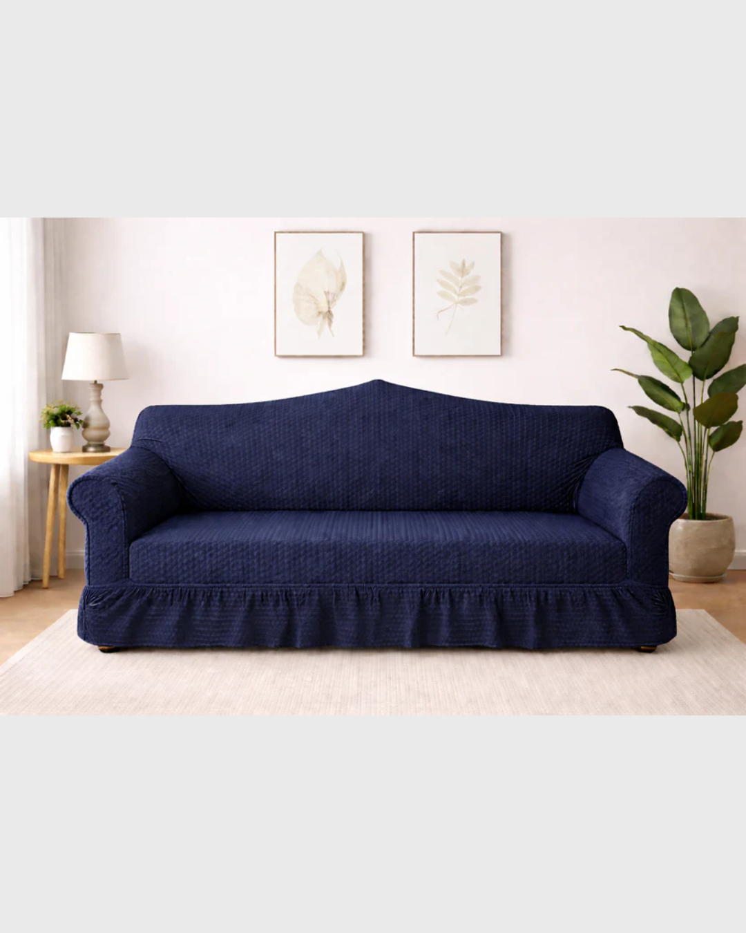 Butterfly Sofa Cover  Premium Quality | Hoorab Collection| Blue color