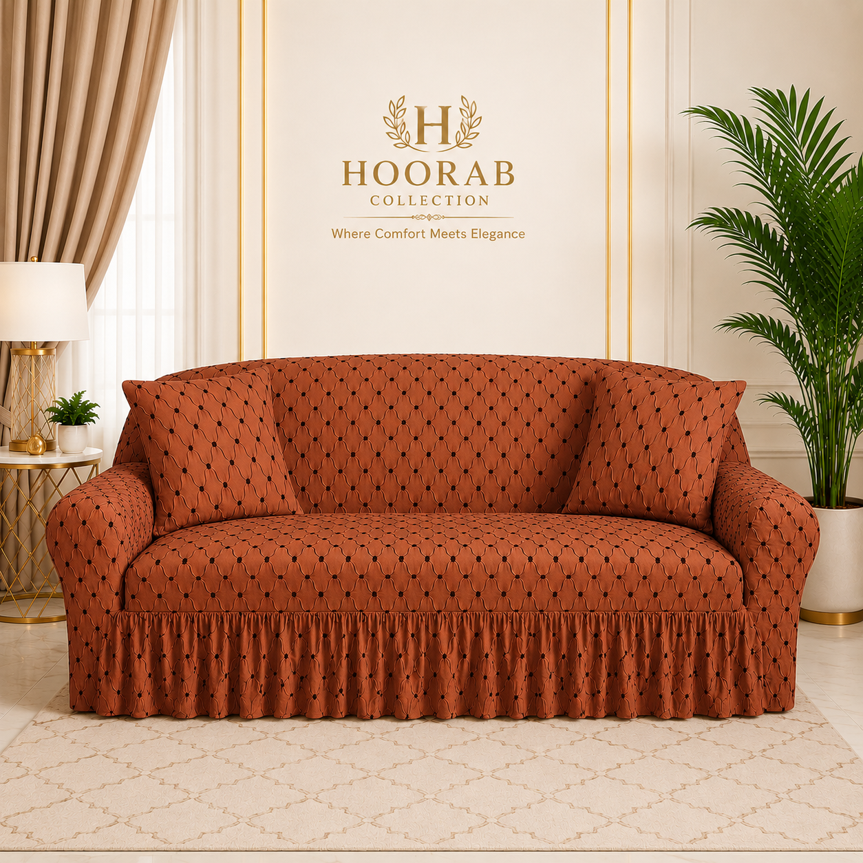 New Butterfly Sofa Covers - Copper