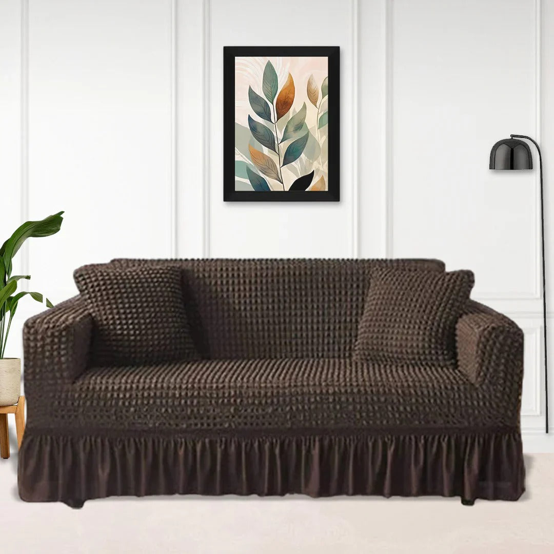 Premium Quality Bubble Sofa covers-Dark Brown