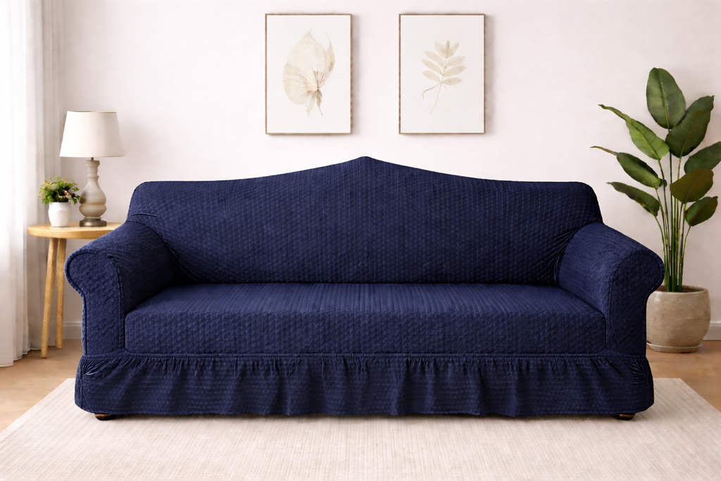 Butterfly Sofa Cover  Premium Quality | Hoorab Collection| Blue color