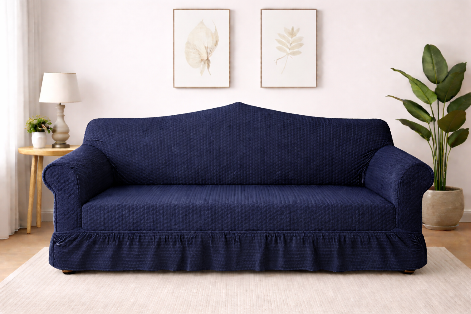 Butterfly Sofa Cover  Premium Quality | Hoorab Collection| Blue color