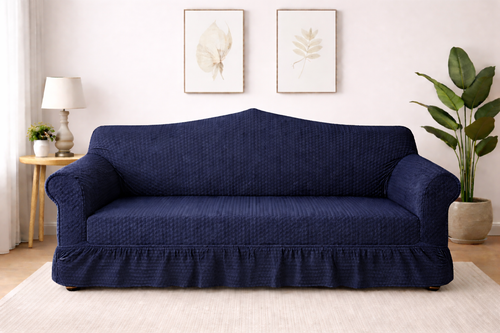 Butterfly Sofa Cover  Premium Quality | Hoorab Collection| Blue color