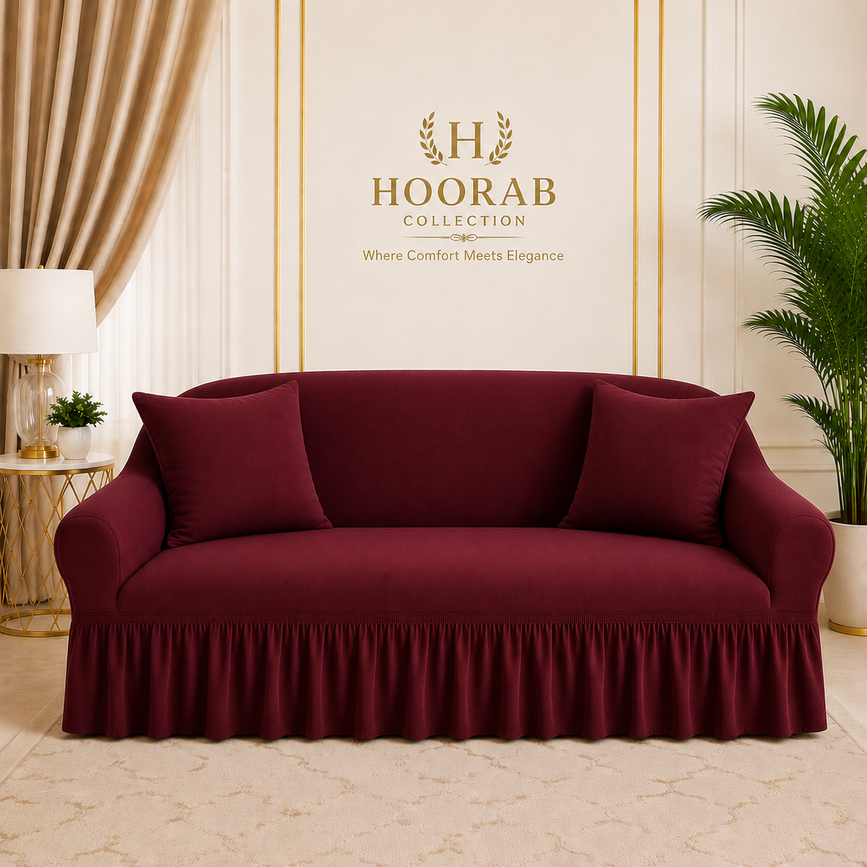 Hoorab Collection  5 seater Turkish Sofa Cover-all color