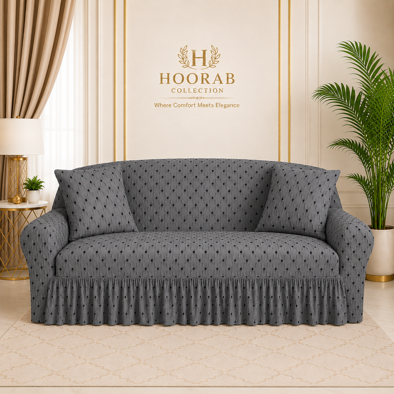 New Butterfly Sofa Covers - Grey