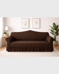 Butterfly Sofa Cover  Premium Quality | Hoorab Collection| Dark Brown color