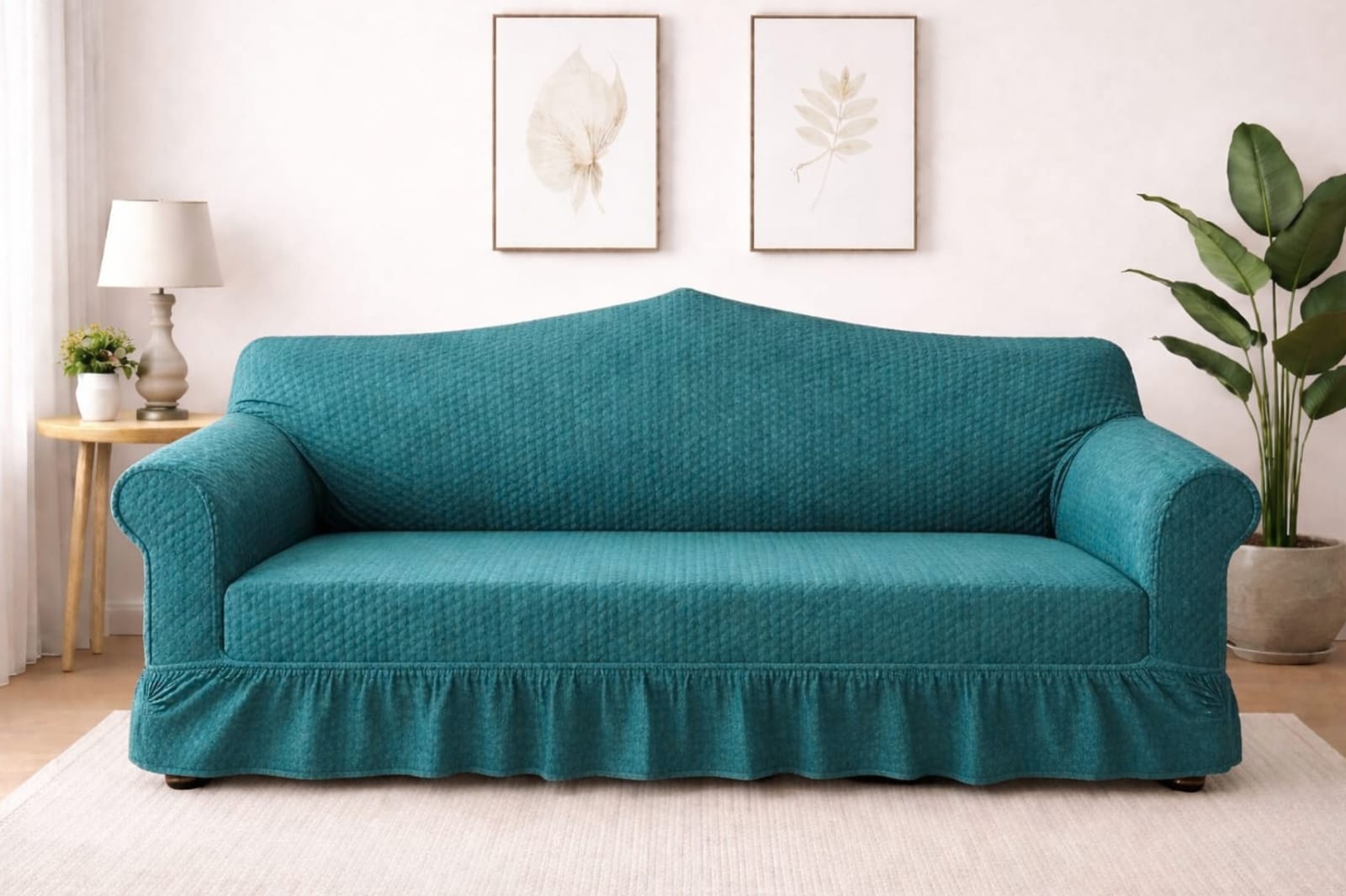 Butterfly Sofa Cover  Premium Quality | Hoorab Collection| Zink color