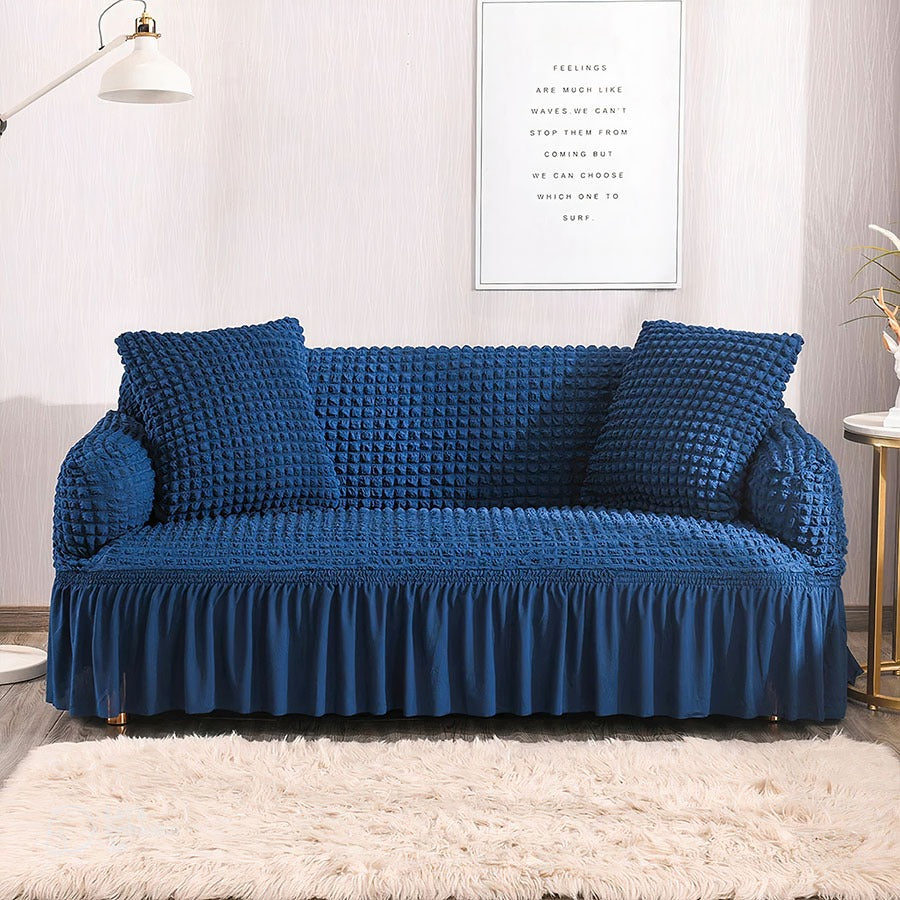 Premium Quality Bubble Sofa Covers-Blue