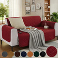 Ultrasonic Quilted Sofa Covers – Maroon