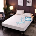 Premium Waterproof Mattress Cover – Terry Cotton Soft, Breathable & Spill-Proof | HOORAB COLLECTION| White