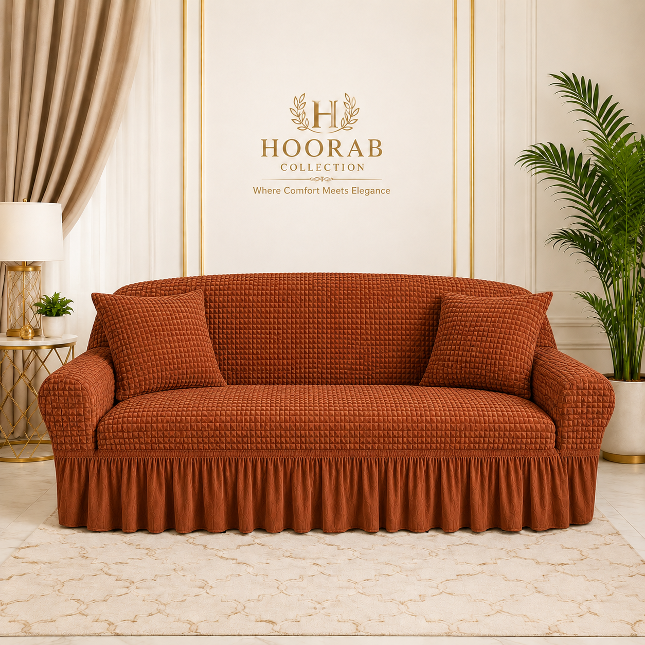 Premium Quality Bubble sofa covers-Coper