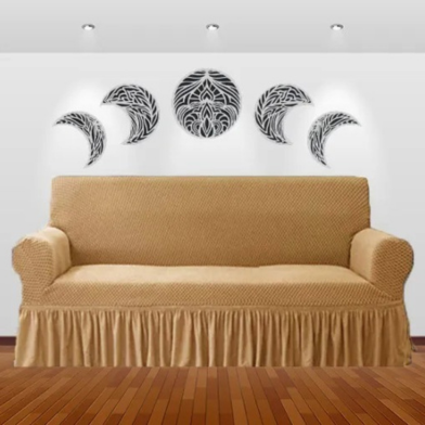 Premium Turkish Sofa Covers  Elegant, Stretchable & Washable Protection-Golden